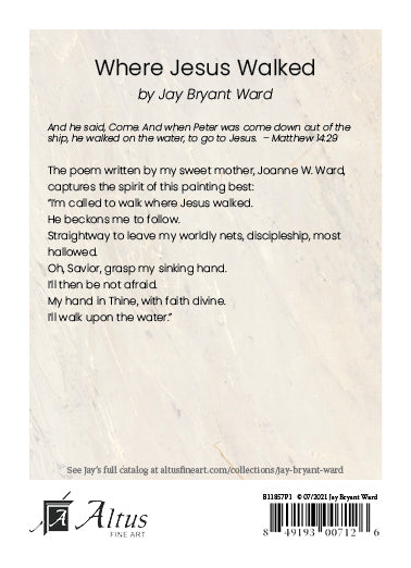 Where Jesus Walked by Jay Bryant Ward | Altus Fine Art