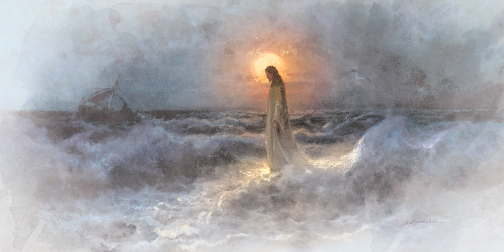 Christ Walking on Water after Julius Von Klever by Jay Bryant Ward